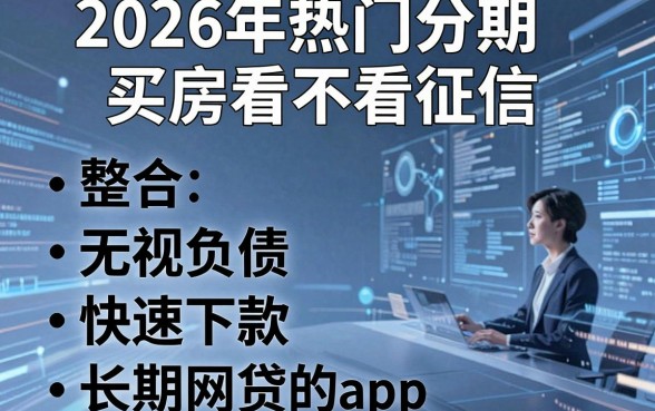 2026年热门分期买房看不看征信,整合5个无视负债快速下款长期网贷的app
