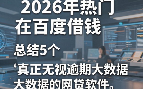 2026年热门在百度借钱，总结5个真正无视逾期大数据的网贷软件