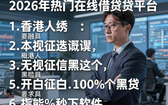 2026年热门在线借贷平台 香港人,概括五个无视征信黑白100%秒下软件