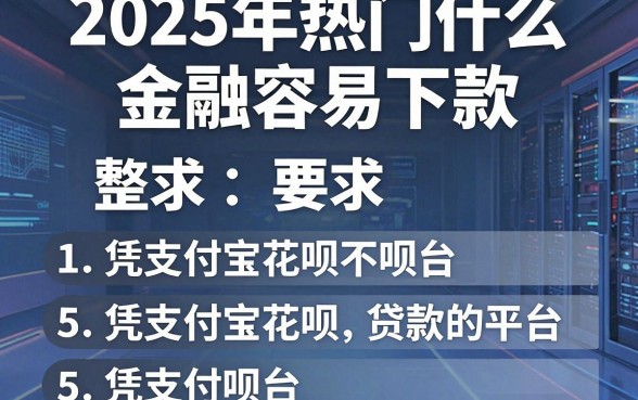 2025年热门什么金融容易下款,整合5个凭支付宝花呗贷款的平台