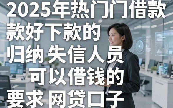 2025年热门借款好下款的,归纳五个失信人员可以借钱的网贷口子
