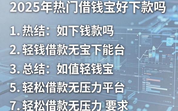 2025年热门借钱宝好下款吗，总结5个轻松借款无压力平台
