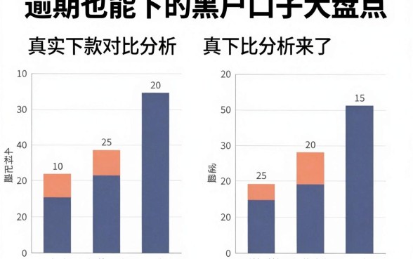 逾期也能下的黑户口子大盘点,真实下款对比分析来了!