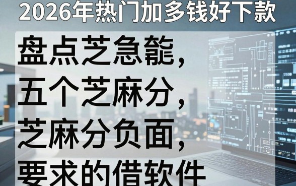 2026年热门加多钱好下款,盘点五个芝麻分负面借款的软件