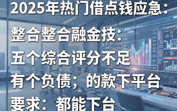 2025年热门借点钱应急，整合五个综合评分不足有负债都能下款平台