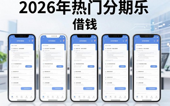 2026年热门分期乐_借钱，梳理五个手机上可以借钱的平台