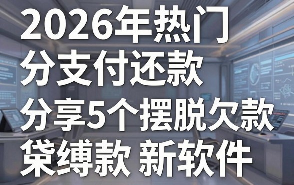 2026年热门分支付还款,分享5个摆脱欠款束缚贷款新软件