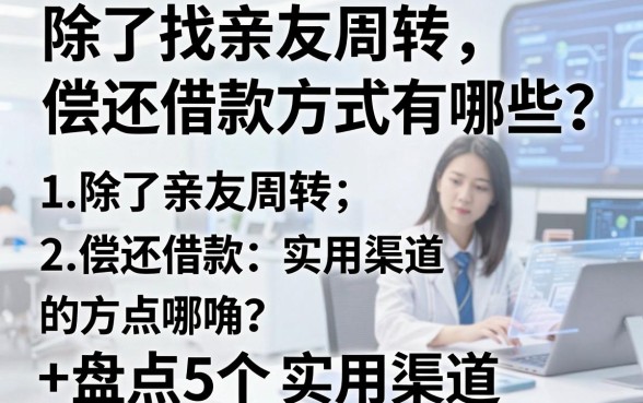 除了找亲友周转,偿还借款的方式有哪些?盘点5个实用渠道