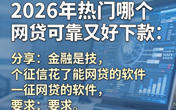 2026年热门哪个网贷可靠又好下款，分享五个征信花了能网贷的软件