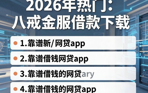 2026年热门八戒金服借款下载,整理五个靠谱借钱的网贷app