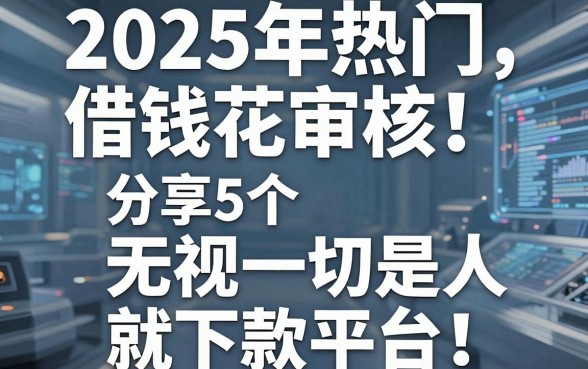 2025年热门借钱花审核,分享5个无视一切是人就下款平台