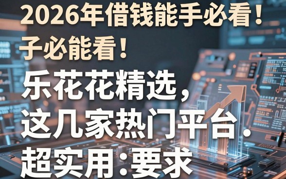 2026年借钱能手必看!乐花花精选这几家热门平台,超实用