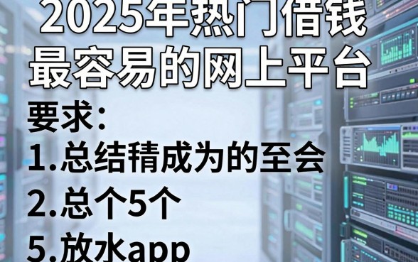 2025年热门借钱最容易的网上平台,总结5个放水app