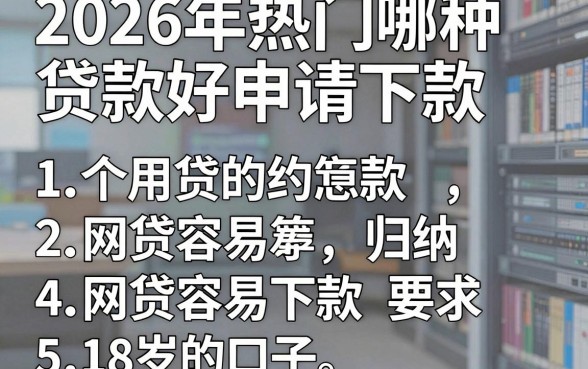 2026年热门哪种贷款好申请下款，归纳5个网贷容易下款18岁的口子