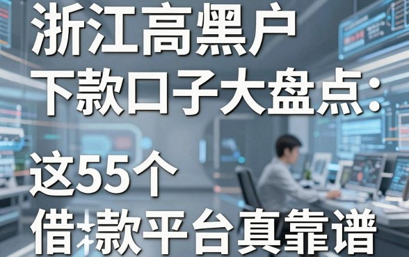 浙江高炮黑户下款口子大盘点，这5个借款平台真靠谱！