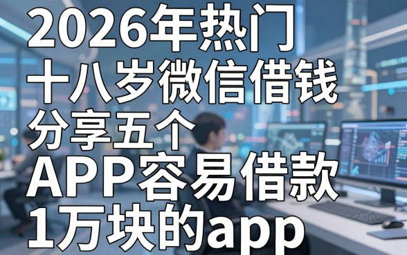 2026年热门十八岁微信借钱,分享五个APP容易借款1万块的app