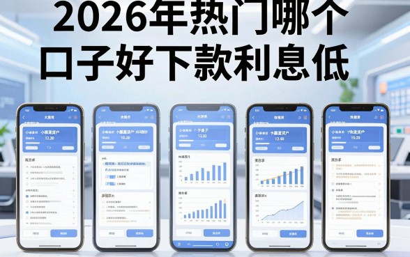 2026年热门哪个口子好下款利息低,梳理五个手机小额黑户快速贷款口子