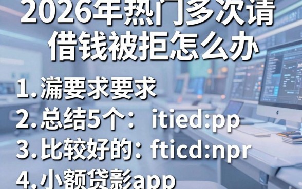 2026年热门多次申请借钱被拒怎么办,总结5个比较好的小额贷款app