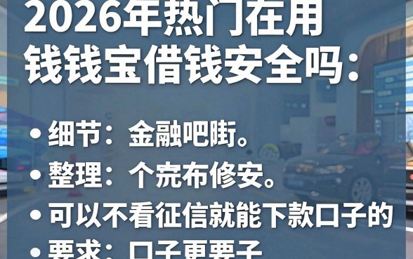 2026年热门在用钱宝借钱安全吗，整理5个可以不看征信就能下款的口子