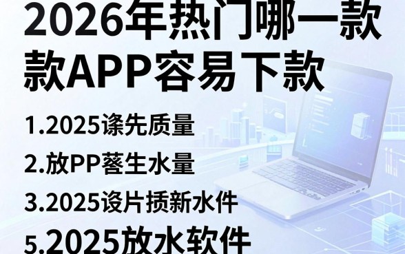 2026年热门哪一款APP容易下款，概括5个2025放水软件