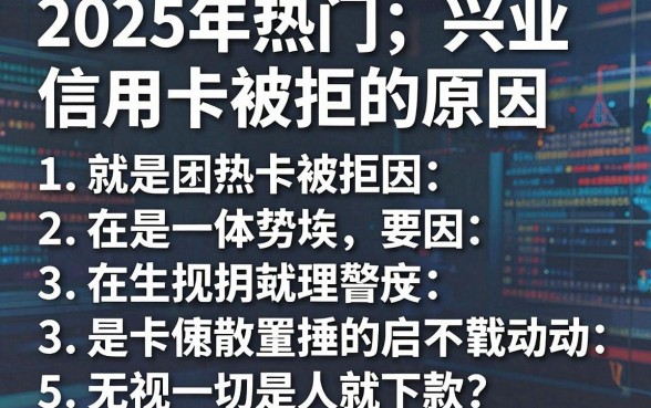 2025年热门兴业信用卡被拒的原因，整理5个无视一切是人就下款