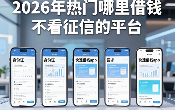 2026年热门哪里借钱不看征信的平台,盘点五个手机和身份证快速借钱app