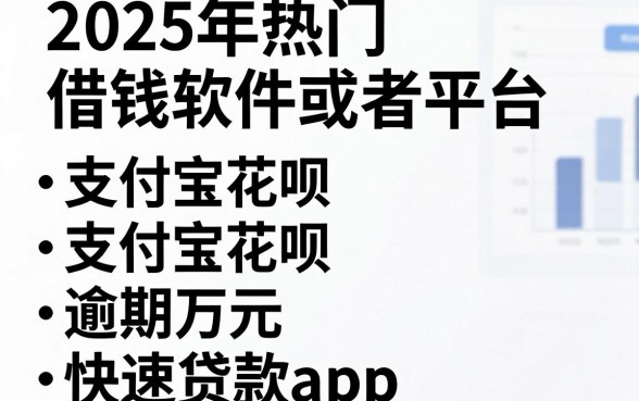 2025年热门借钱软件或者平台，梳理五个支付宝花呗逾期万元快速贷款app