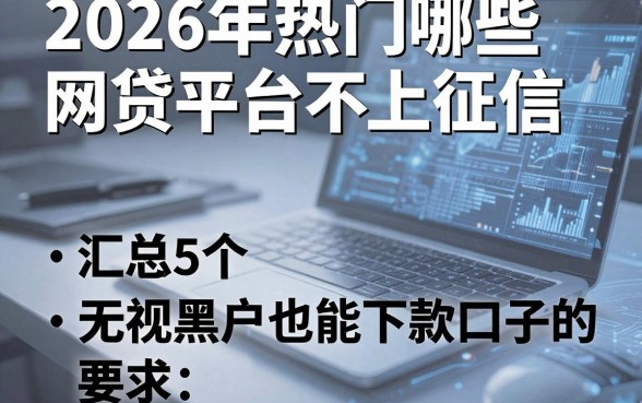 2026年热门哪些网贷平台不上征信,汇总5个无视黑户也能下款的口子