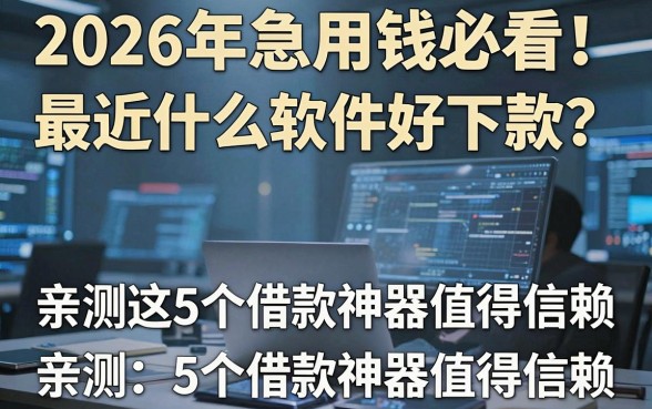 2026年急用钱必看!最近什么软件好下款?亲测这5个借款神器值得信赖