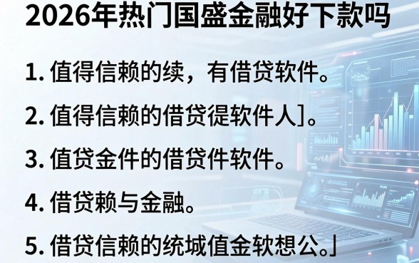 2026年热门国盛金融好下款吗，罗列5个值得信赖的借贷软件