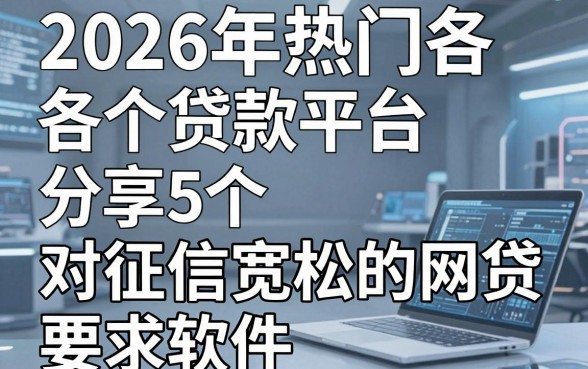 2026年热门各个贷款平台,分享5个对征信宽松的网贷软件
