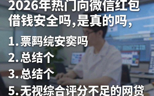 2026年热门向微信红包借钱安全吗是真的吗,总结5个无视综合评分不足的网贷