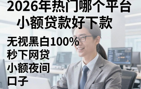 2026年热门哪个平台小额贷款好下款,概括5个无视黑白100%秒下网贷小额夜间口子