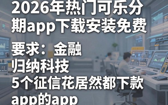 2026年热门可乐分期app下载安装免费,归纳5个征信花居然都下款的app