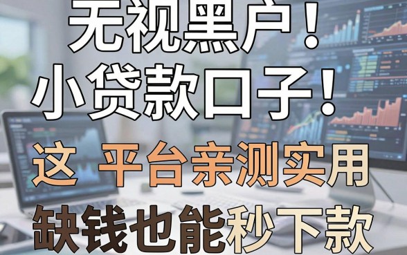 无视黑户小贷款口子!这几家平台亲测实用,缺钱也能秒下款