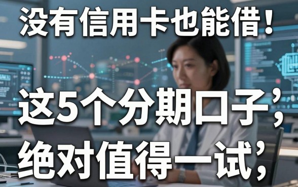 没有信用卡也能借!这5个分期口子,绝对值得一试!