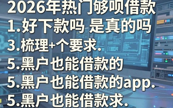 2026年热门够呗借款好下款吗是真的吗，梳理5个黑户也能借款的app