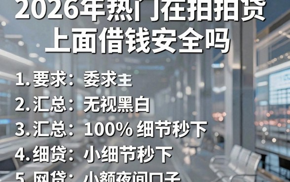 2026年热门在拍拍贷上面借钱安全吗,汇总五个无视黑白100%秒下网贷小额夜间口子