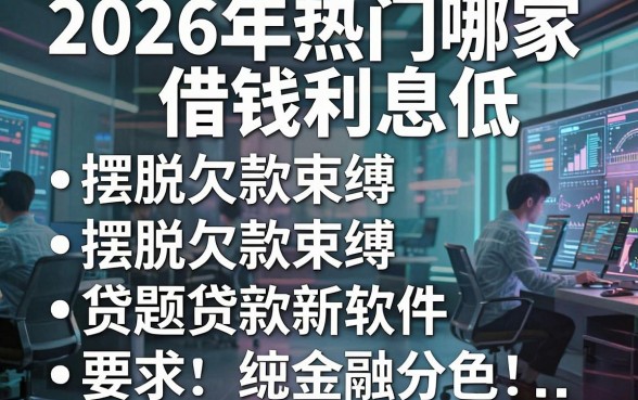 2026年热门哪家借钱利息低,整理五个摆脱欠款束缚贷款新软件