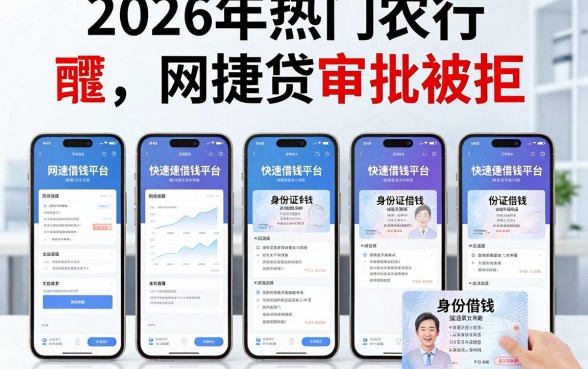 2026年热门农行网捷贷审批被拒,整合5个手机和身份证快速借钱平台