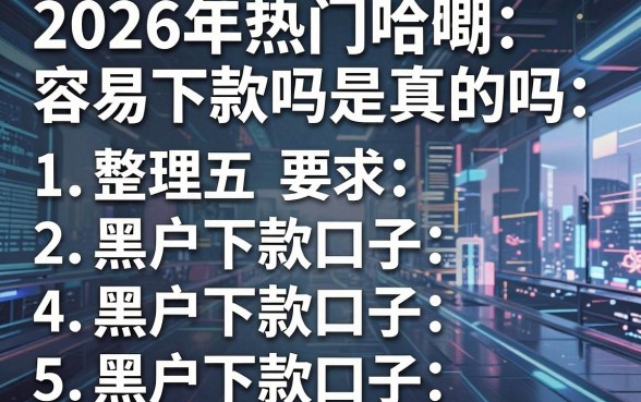 2026年热门哈啰容易下款吗是真的吗，整理五个黑户下款口子