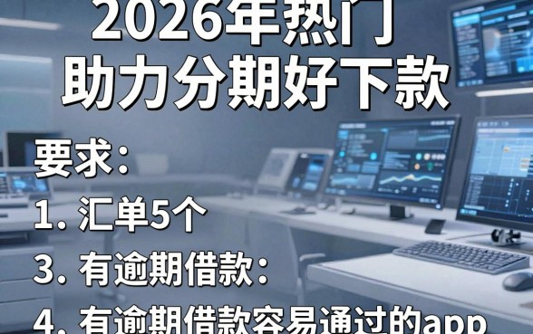 2026年热门助力分期好下款，汇总5个有逾期借款容易通过的app