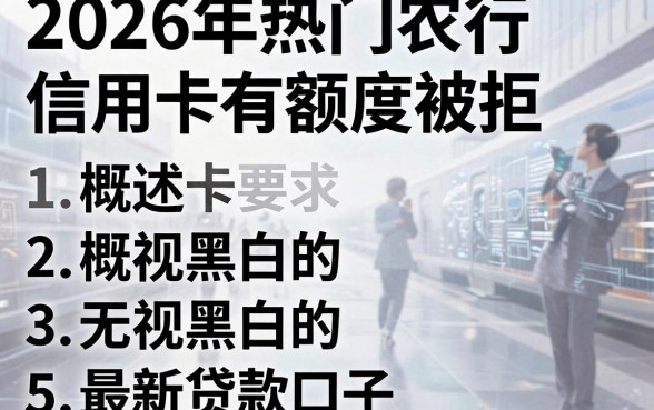 2026年热门农行信用卡有额度被拒,概括5个无视黑白的最新贷款口子