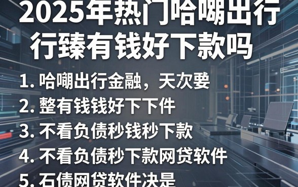 2025年热门哈啰出行臻有钱好下款吗,整理5个不看负债秒下款的网贷软件