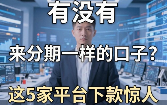 有没有和来分期一样的口子？这5家平台下款惊人，速看！