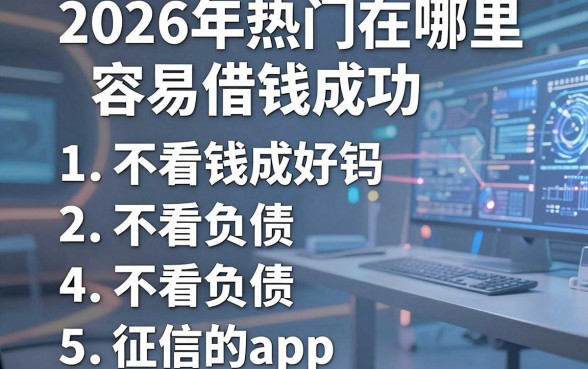 2026年热门在哪里容易借钱成功，整合5个不看负债和征信的app