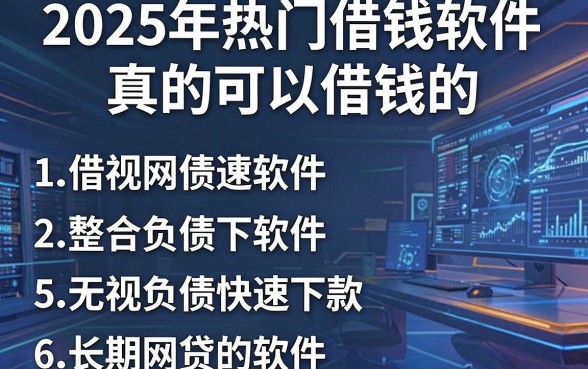 2025年热门借钱软件真的可以借钱的,整合5个无视负债快速下款长期网贷的软件