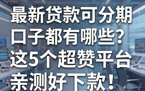 最新贷款可分期口子都有哪些?这5个超赞平台亲测好下款!