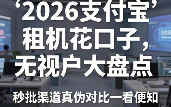 2026支付宝租机口子无视花户大盘点,秒批渠道真伪对比一看便知!