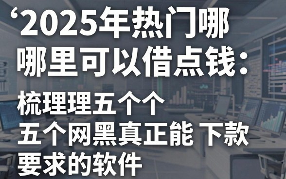 2025年热门哪里可以借点钱,梳理五个网黑真正能下款的软件
